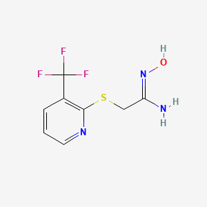 N'-hydroxy-2-{[3-(trifluoromethyl)pyridin-2-yl]thio}ethanimidamide - 263762-04-5
