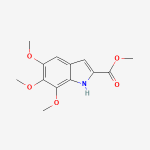 methyl 5,6,7-trimethoxy-1H-indole-2-carboxylate - 118292-37-8