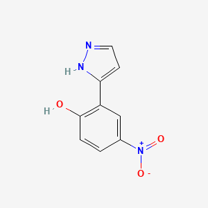 4-Nitro-2-(1H-pyrazol-3-yl)phenol - 351003-12-8