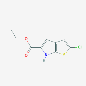 2-Chloro-6H-thieno[2,3-b]pyrrole-5-carboxylic acid ethyl ester - 332099-01-1