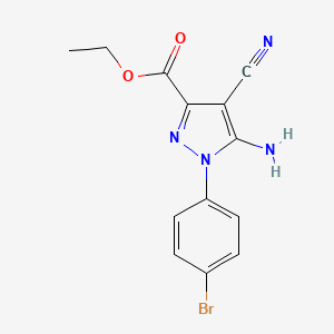 ETHYL 5-AMINO-1-(4-BROMOPHENYL)-4-CYANOPYRAZOLE-3-CARBOXYLATE - 96723-27-2