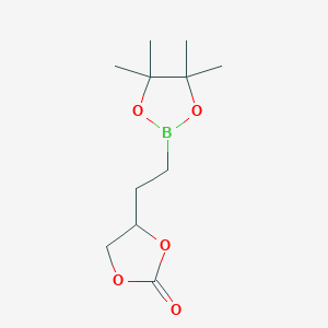 4-(2-(4,4,5,5-Tetramethyl-1,3,2-dioxaborolan-2-yl)ethyl)-1,3-dioxolan-2-one - 501014-47-7