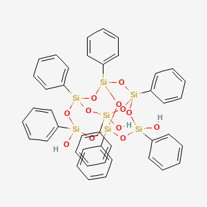 Tricyclo(7.3.3.15,11)heptasiloxane-3,7,14-triol, 1,3,5,7,9,11,14-heptaphenyl- - 444315-26-8