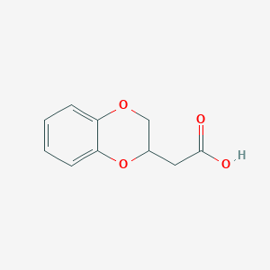 2-(2,3-Dihydrobenzo[b][1,4]dioxin-2-yl)acetic acid - 18505-92-5