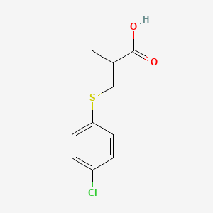 3-[(4-Chlorophenyl)thio]-2-methylpropanoic acid - 254748-99-7