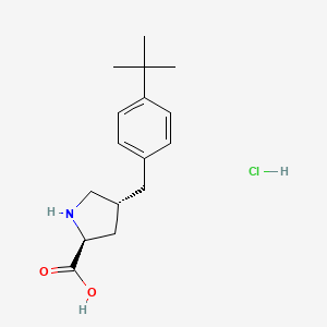 (2S,4R)-4-(4-(tert-Butyl)benzyl)pyrrolidine-2-carboxylic acid hydrochloride - 1049744-82-2