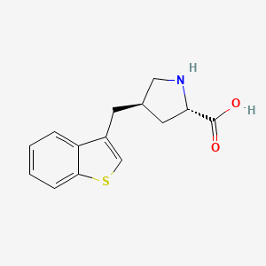 (2S,4R)-4-(Benzo[b]thiophen-3-ylmethyl)pyrrolidine-2-carboxylic acid - 1049753-14-1
