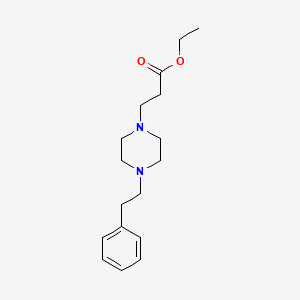 Ethyl 3-[4-(2-phenylethyl)piperazin-1-yl]propanoate - 845885-92-9