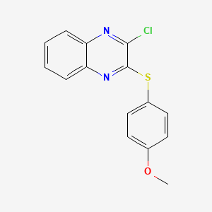 2-Chloro-3-[(4-methoxyphenyl)thio]quinoxaline - 87378-88-9