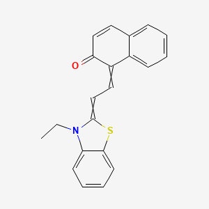 2(1H)-Naphthalenone, 1-[2-(3-ethyl-2(3H)-benzothiazolylidene)ethylidene]- - 95697-53-3