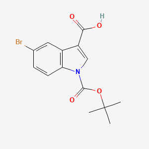 5-bromo-1-[(2-methylpropan-2-yl)oxycarbonyl]indole-3-carboxylic Acid - 852180-98-4