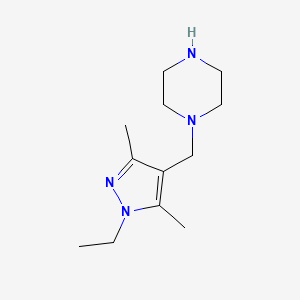 1-[(1-ethyl-3,5-dimethyl-1H-pyrazol-4-yl)methyl]piperazine - 1004195-30-5