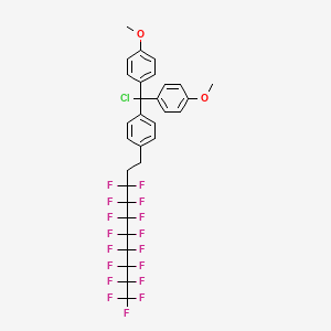 1,1-Di-(4-methoxyphenyl)-1-[4-(1H,1H,2H,2H-perfluorodecyl)phenyl]methyl chloride - 865758-36-7