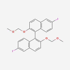 6-Iodo-1-[6-iodo-2-(methoxymethoxy)naphthalen-1-yl]-2-(methoxymethoxy)naphthalene - 300369-65-7
