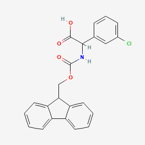 (3-Chloro-phenyl)-[(9H-fluoren-9-ylmethoxycarbonylamino)]-acetic acid - 339208-90-1
