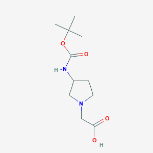 2-(3-((tert-Butoxycarbonyl)amino)pyrrolidin-1-yl)acetic acid - 261715-71-3