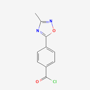 4-(3-Methyl-1,2,4-oxadiazol-5-yl)benzoyl chloride - 876316-26-6