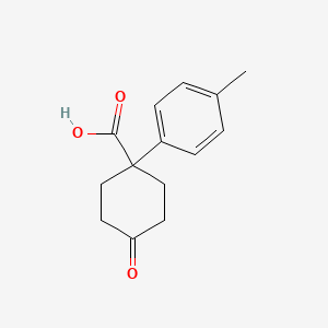 4-Oxo-1-(P-tolyl)cyclohexanecarboxylic acid - 887978-52-1