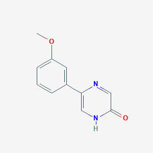 5-(3-Methoxy-phenyl)-1H-pyrazin-2-one - 88066-90-4