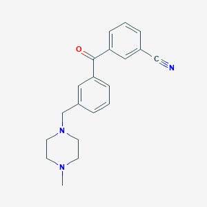 3-Cyano-3'-(4-methylpiperazinomethyl) benzophenone - 898788-44-8
