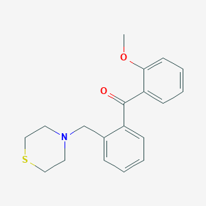 2-Methoxy-2'-thiomorpholinomethyl benzophenone - 898781-47-0