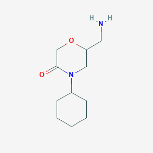 6-(Aminomethyl)-4-cyclohexylmorpholin-3-one - 1017347-62-4