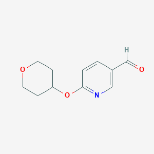 6-(Tetrahydropyran-4-yloxy)nicotinaldehyde - 910036-95-2