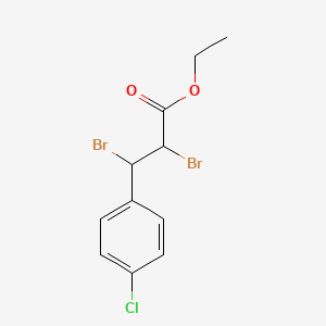Ethyl 2,3-dibromo-3-(4-chlorophenyl)propanoate - 35282-97-4