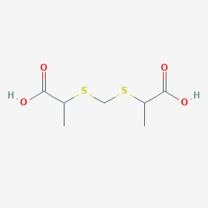 2-({[(1-Carboxyethyl)sulfanyl]methyl}sulfanyl)propanoic acid - 98962-98-2