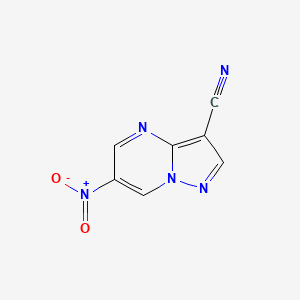 6-Nitropyrazolo[1,5-a]pyrimidine-3-carbonitrile - 80772-97-0