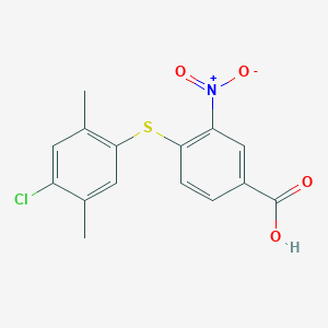 4-[(4-Chloro-2,5-dimethylphenyl)thio]-3-nitrobenzoic acid - 652967-64-1