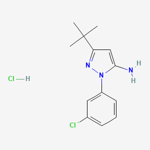 3-(tert-Butyl)-1-(3-chlorophenyl)-1H-pyrazol-5-amine hydrochloride - 1049715-83-4