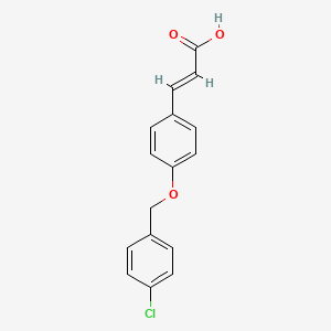 (E)-3-(4-((4-Chlorobenzyl)oxy)phenyl)acrylic acid - 879642-82-7