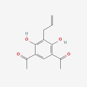 1-(5-Acetyl-3-allyl-2,4-dihydroxyphenyl)ethan-1-one - 75631-42-4