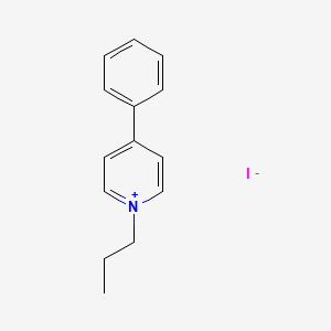 4-Phenyl-1-propylpyridin-1-ium iodide - 27132-46-3
