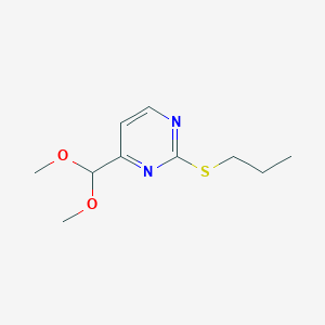 4-(Dimethoxymethyl)-2-(propylthio)pyrimidine - 193747-11-4