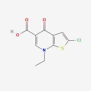 2-Chloro-7-ethyl-4-oxo-4,7-dihydrothieno[2,3-b]pyridine-5-carboxylic acid - 55503-43-0