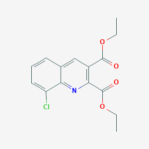 8-Chloroquinoline-2,3-dicarboxylic acid diethyl ester - 892874-60-1