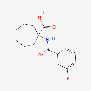 1-(3-Fluoro-benzoylamino)-cycloheptanecarboxylic acid - 912771-18-7