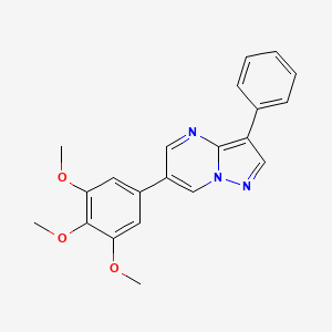 3-Phenyl-6-(3,4,5-trimethoxyphenyl)pyrazolo[1,5-a]pyrimidine - 893613-41-7
