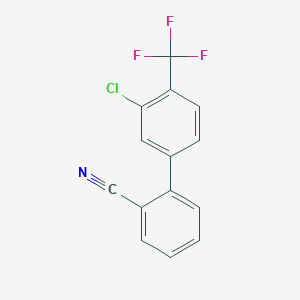 3'-Chloro-4'-trifluoromethyl-biphenyl-2-carbonitrile - 442670-46-4