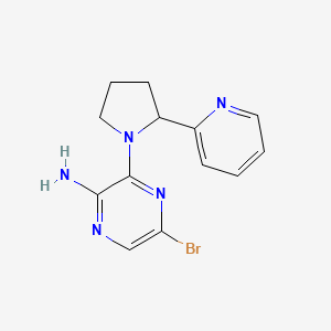 5-Bromo-3-(2-pyridin-2-yl-pyrrolidin-1-yl)-pyrazin-2-ylamine - 893612-27-6