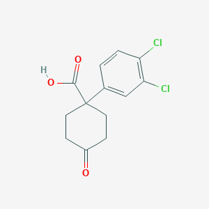 1-(3,4-DICHLOROPHENYL)-4-OXOCYCLOHEXANECARBOXYLIc acid - 773101-05-6