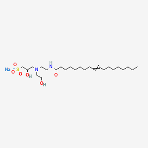 1-Propanesulfonic acid, 2-hydroxy-3-[(2-hydroxyethyl)[2-[(1-oxo-9-octadecenyl)amino]ethyl]amino]-, monosodium salt - 68134-15-6