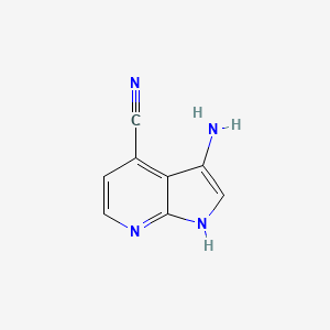 3-amino-1H-pyrrolo[2,3-b]pyridine-4-carbonitrile - 1000340-50-0