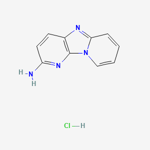 1,3,8-triazatricyclo[7.4.0.02,7]trideca-2(7),3,5,8,10,12-hexaen-4-amine;hydrochloride - 175028-40-7