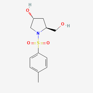 (3R,5S)-5-(hydroxymethyl)-1-tosylpyrrolidin-3-ol - 5605-46-9