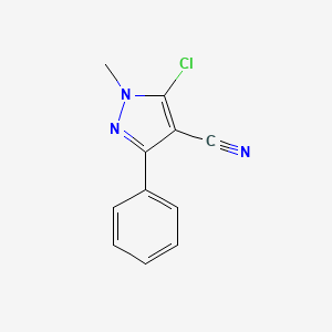 5-chloro-1-methyl-3-phenyl-1H-pyrazole-4-carbonitrile - 321848-49-1