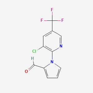 1-[3-Chloro-5-(trifluoromethyl)-2-pyridinyl]-1H-pyrrole-2-carbaldehyde - 321430-69-7