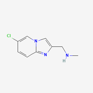 1-(6-chloroimidazo[1,2-a]pyridin-2-yl)-N-methylmethanamine - 554407-29-3